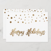 ホワイトゴールド ハッピーホリデー 企業 クリスマス (正面/裏面)