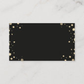 ホワイトゴールド フローラルリース ウェディング ブライダルシャワー エンクロージャーカード (裏面)