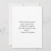 ホワイトゴールド 30周年 結婚記念日 カリグラフィー 招待状 (裏面)