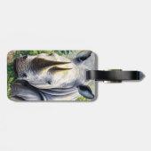 ホワイトサイの植物芸術 ラゲッジタグ (裏面横)