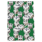 ホワイトサイコロオングリーン ミディアムペーパーバッグ (裏面)