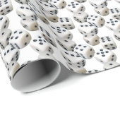 ホワイトサイコロオンホワイト ラッピングペーパー (ロールコーナー)