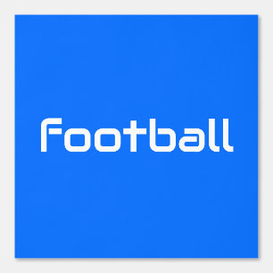ホワイトサッカーモダン文字オンブライトブルー 壁紙
