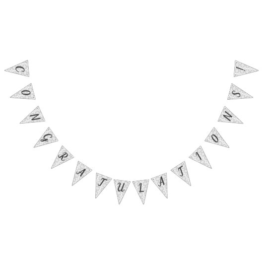 ホワイトサテフェイクン バンティングフラッグ (全)