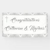 ホワイトサテフェイクン 横断幕 (横)