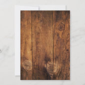 ホワイトサテンアンドホースビットウェスタン婚約パーティ 招待状 (裏面)