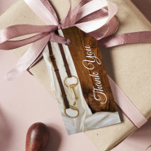 ホワイトサテンホースビットウェスタン結婚式の引き出物ラベル