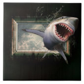 ホワイトサメ タイル (正面)