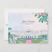 ホワイトサルファースプリングス 結婚式 Save the Date 招待状 (裏面)