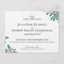 ホワイトサルファースプリングス 結婚式 Save the Date