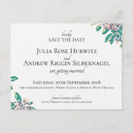 ホワイトサルファースプリングス 結婚式 Save the Date 招待状