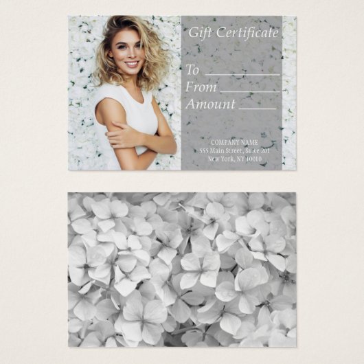 ホワイトサロンギフト券 (正面&裏面)