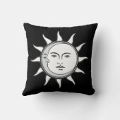 ホワイトサンアンドシルバームーンオンブラック クッション (裏面)