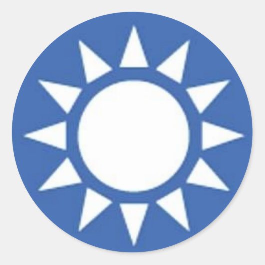 ホワイトサンステッカー ラウンドシール (正面)