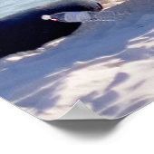 ホワイトサンズの人々の横のビーチ ポスター (角)