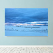 ホワイトサンズアットearly Dawn キャンバスプリント (インサイチュ (ウッドフロア))