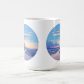 ホワイトサンズナショナルパークサンセットデュネスニューメキシコ コーヒーマグカップ (中央)
