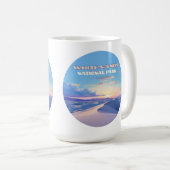 ホワイトサンズナショナルパークサンセットデュネスニューメキシコ コーヒーマグカップ (正面右)