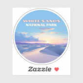 ホワイトサンズナショナルパークサンセットデュネスニューメキシコ シール (シート)