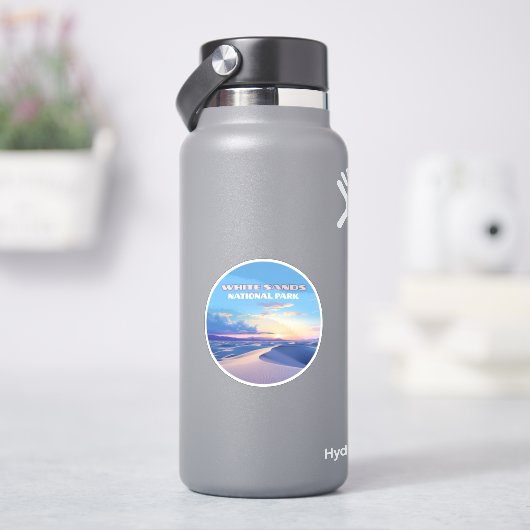 ホワイトサンズナショナルパークサンセットデュネスニューメキシコ シール (HydroFlask)