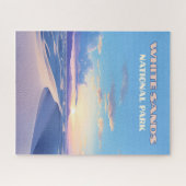 ホワイトサンズナショナルパークサンセットデュネスニューメキシコ ジグソーパズル (横)