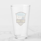 ホワイトサンズナショナルパークトラベルアートヴィンテージ タンブラーグラス (裏面)