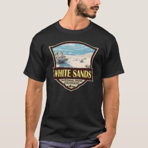 ホワイトサンズナショナルパークトラベルアートヴィンテージ Tシャツ