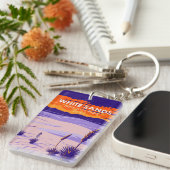 ホワイトサンズナショナルパークニューメキシコヴィンテージ キーホルダー (正面右)