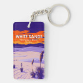 ホワイトサンズナショナルパークニューメキシコヴィンテージ キーホルダー (裏面)