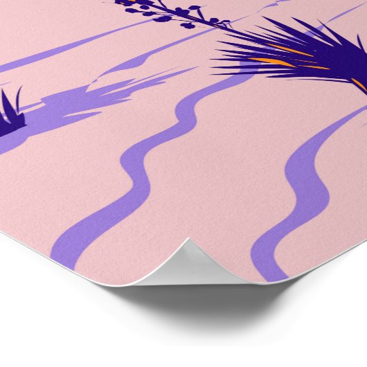 ホワイトサンズナショナルパークニューメキシコヴィンテージ ポスター (角)