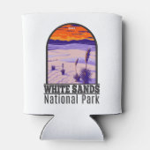 ホワイトサンズナショナルパークニューメキシコヴィンテージ 缶クーラー (裏面)