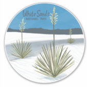 ホワイトサンズナショナルパークニューメキシコ石膏ユッカ シール (正面)