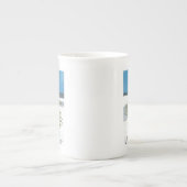 ホワイトサンズナショナルパークニューメキシコ石膏ユッカ ボーンチャイナマグカップ (正面)