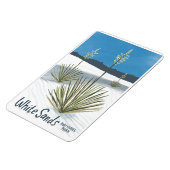 ホワイトサンズナショナルパークニューメキシコ石膏ユッカ マグネット (左側)