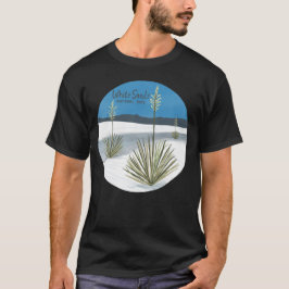 ホワイトサンズナショナルパークニューメキシコ石膏ユッカ Tシャツ