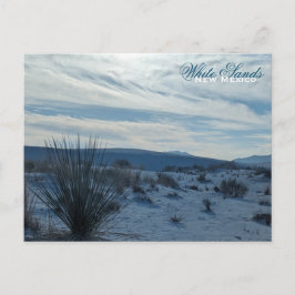 ホワイトサンズニューメキシコデザートサウスウエストサンドデュネス ポストカード