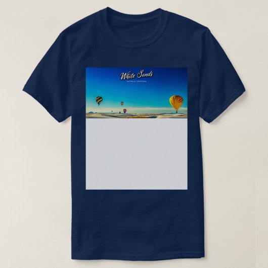 ホワイトサンズホットエアバルーン招待13 Tシャツ (デザイン正面)