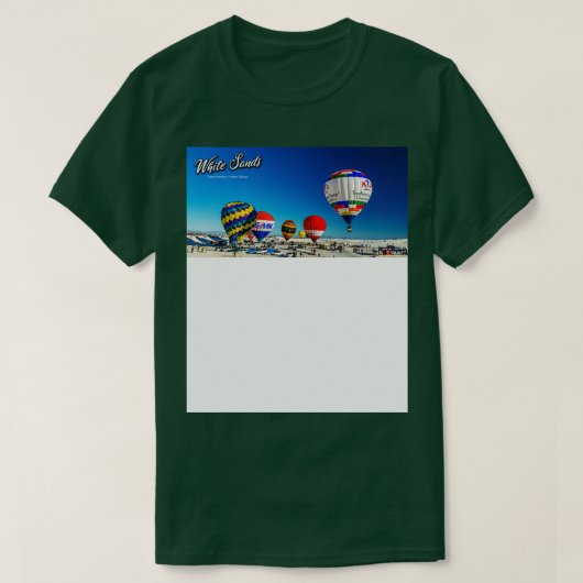 ホワイトサンズホットエアバルーン招待17 Tシャツ (デザイン正面)