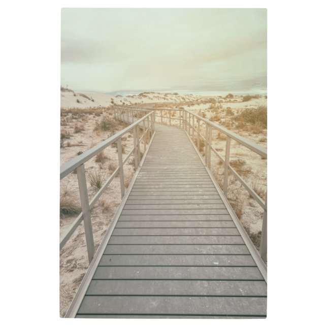 ホワイトサンズボードウォーク メタルプリント (正面)