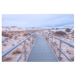 ホワイトサンズ国立公園を歩く メタルプリント