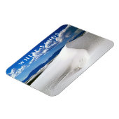 ホワイトサンズ国立公園ニューメキシコのはがき マグネット (左側)