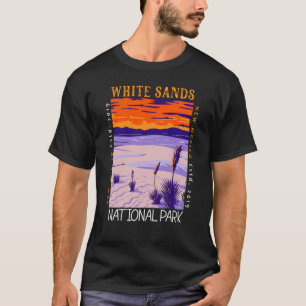 ホワイトサンズ国立公園ヴィンテージ動揺して Tシャツ