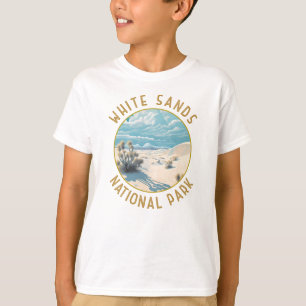ホワイトサンズ国立公園動揺してサークル Tシャツ