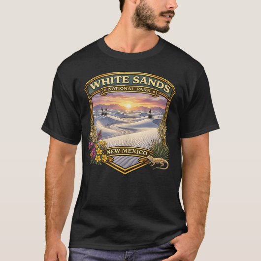 ホワイトサンズ国立公園 ニューメキシコ州 Tシャツ (正面)