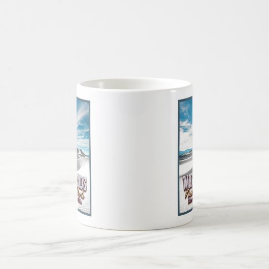 ホワイトサンズ国立公園 – ニューメキシコUSA コーヒーマグカップ (中央)