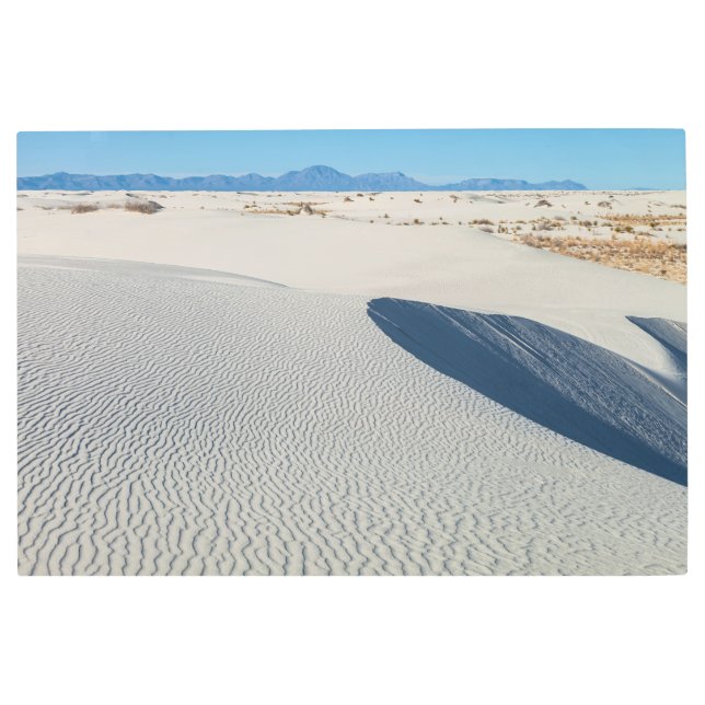 ホワイトサンズ国立公園 メタルプリント (正面)