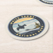 ホワイトサンズ国立公園 ラウンドペーパーコースター (アングル)