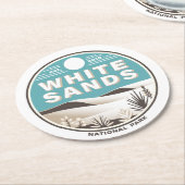 ホワイトサンズ国立公園 ラウンドペーパーコースター (アングル)