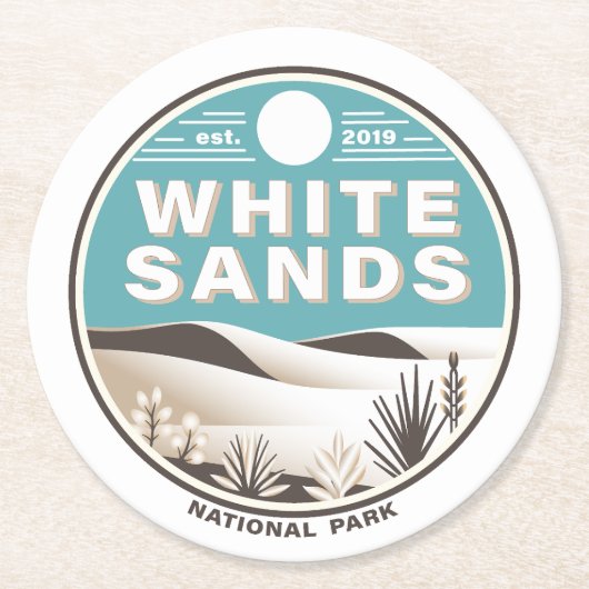 ホワイトサンズ国立公園 ラウンドペーパーコースター (正面)