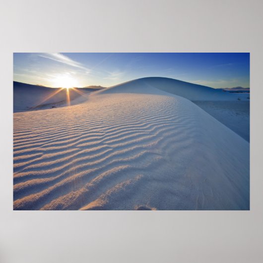 ホワイトサンズ国立記念碑5の砂丘 ポスター (正面)